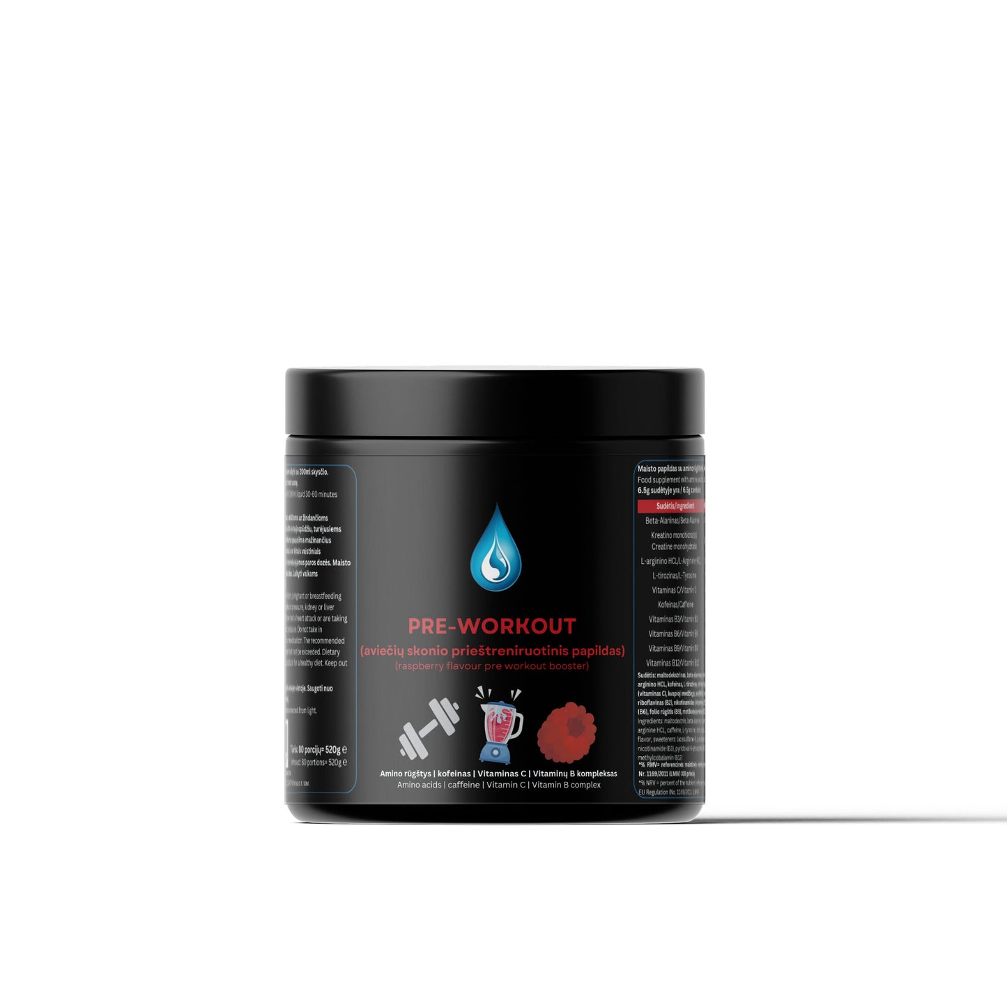 Pre-Workout Booster - Taste: Raspberry