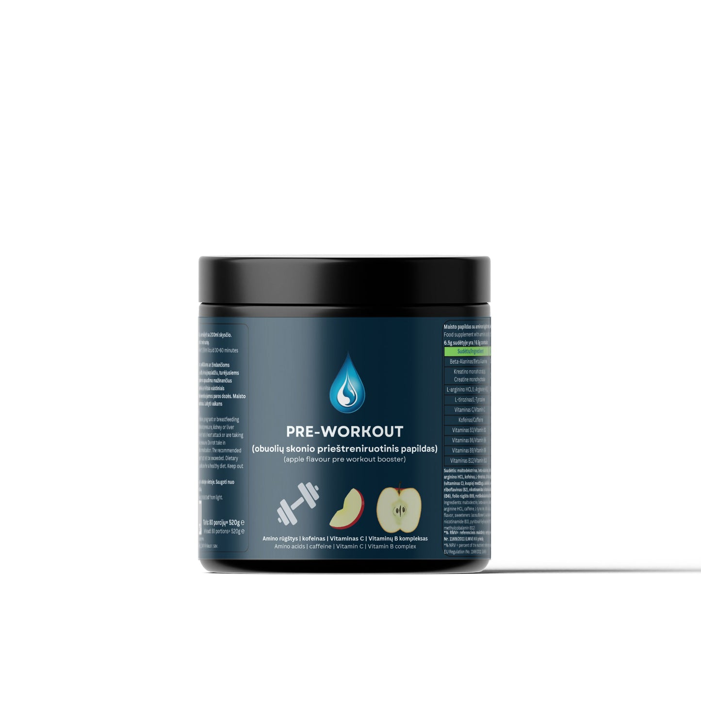Pre-Workout Booster - Taste: Apple