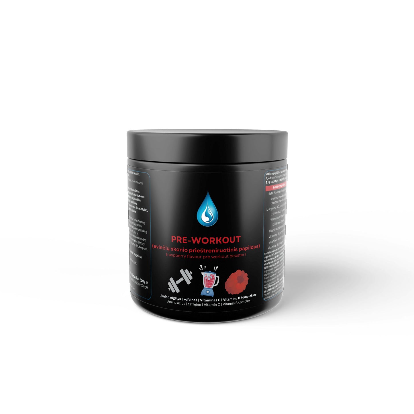 Pre-Workout Booster - Taste: Raspberry