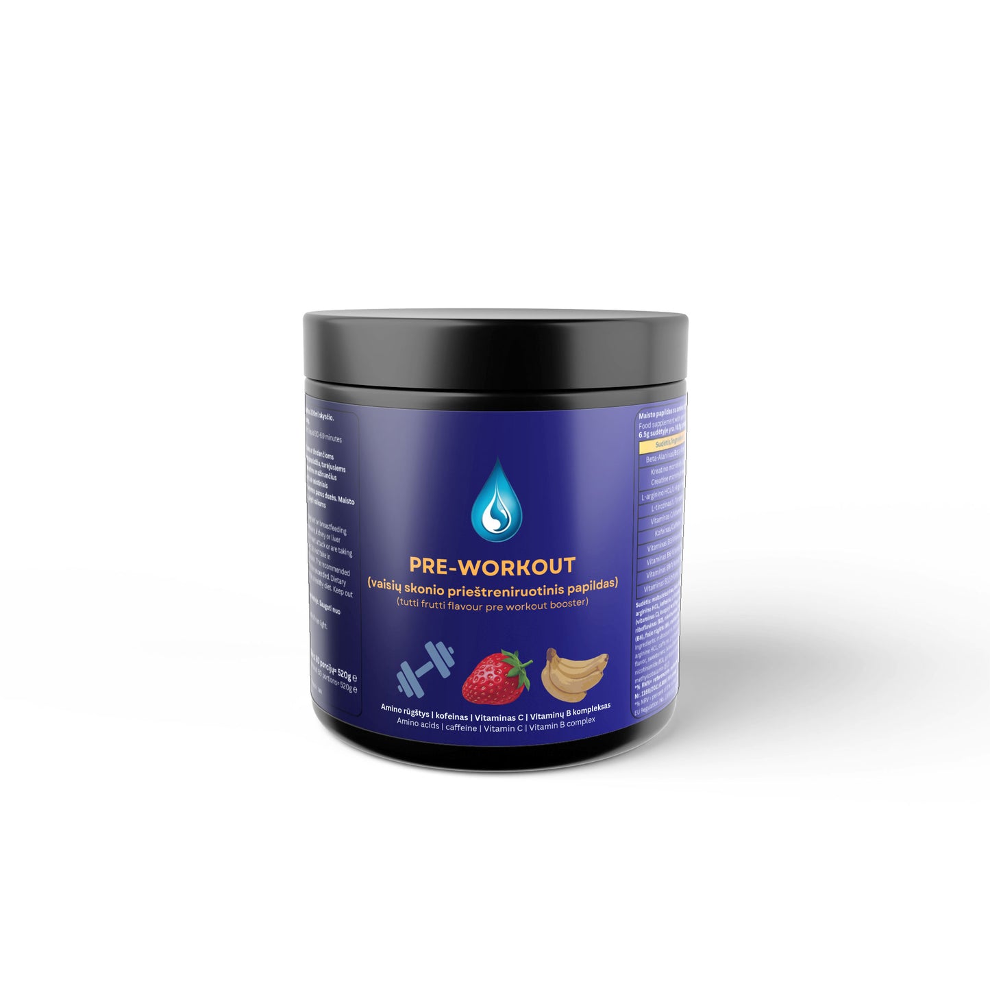 Pre-Workout Booster - Taste: All Fruits