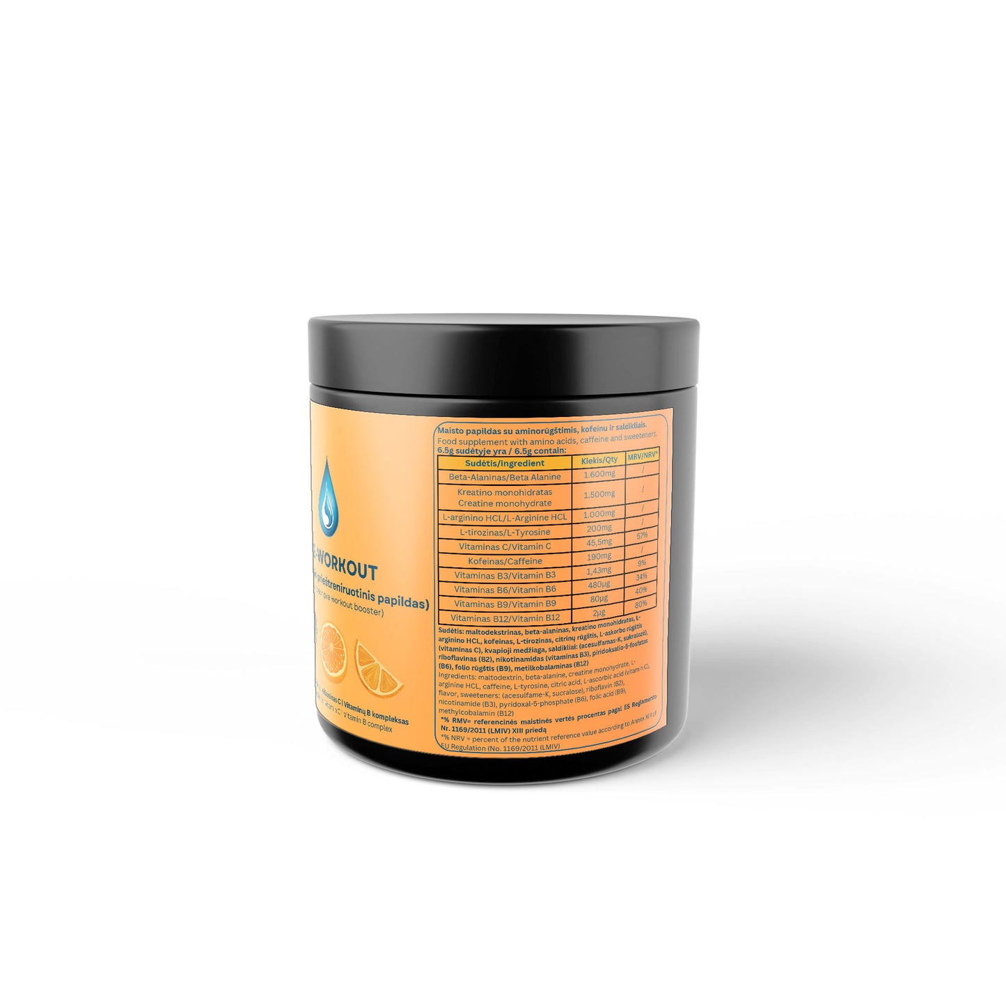 Pre-Workout Booster - Taste: Orange