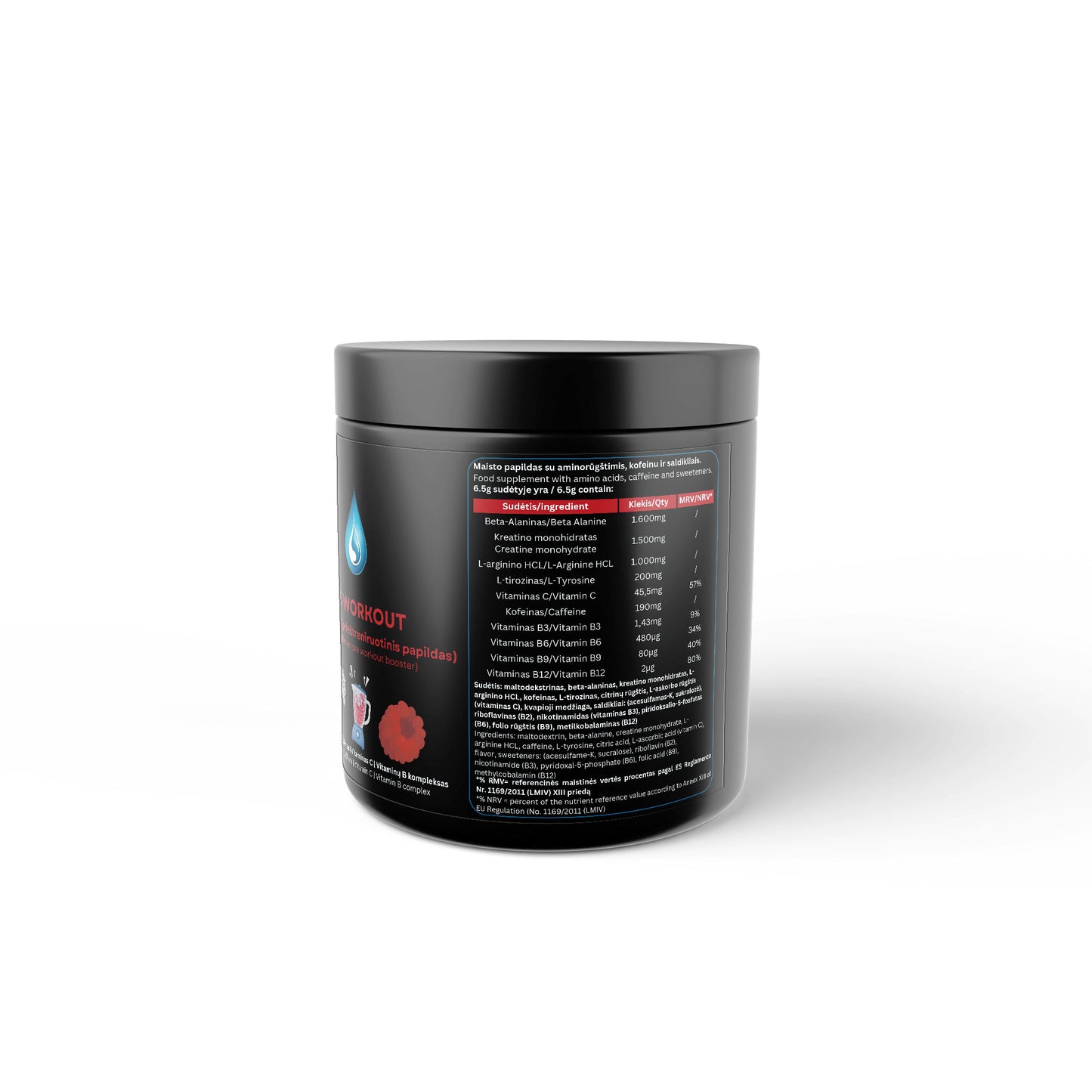 Pre-Workout Booster - Taste: Raspberry