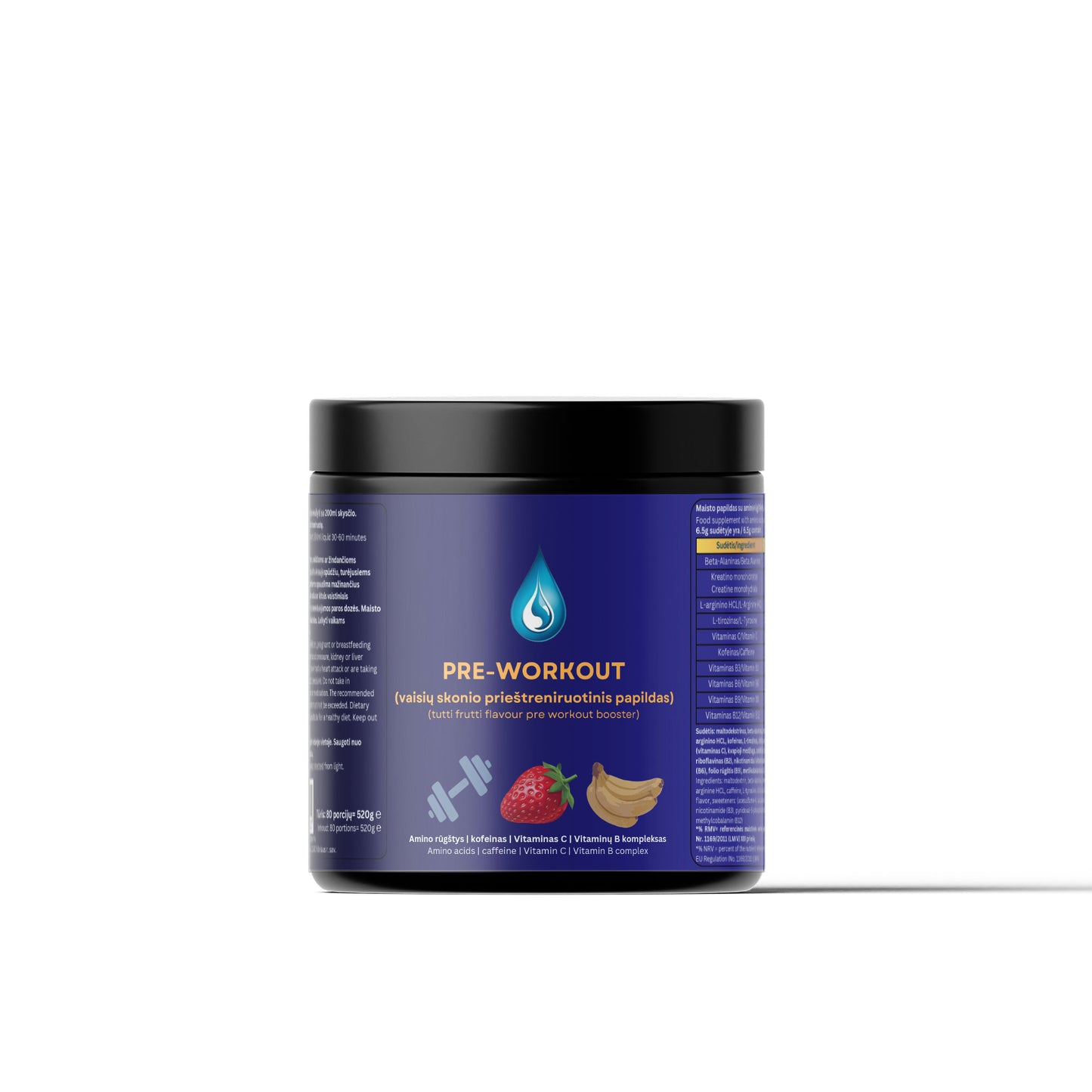 Pre-Workout Booster - Taste: All Fruits