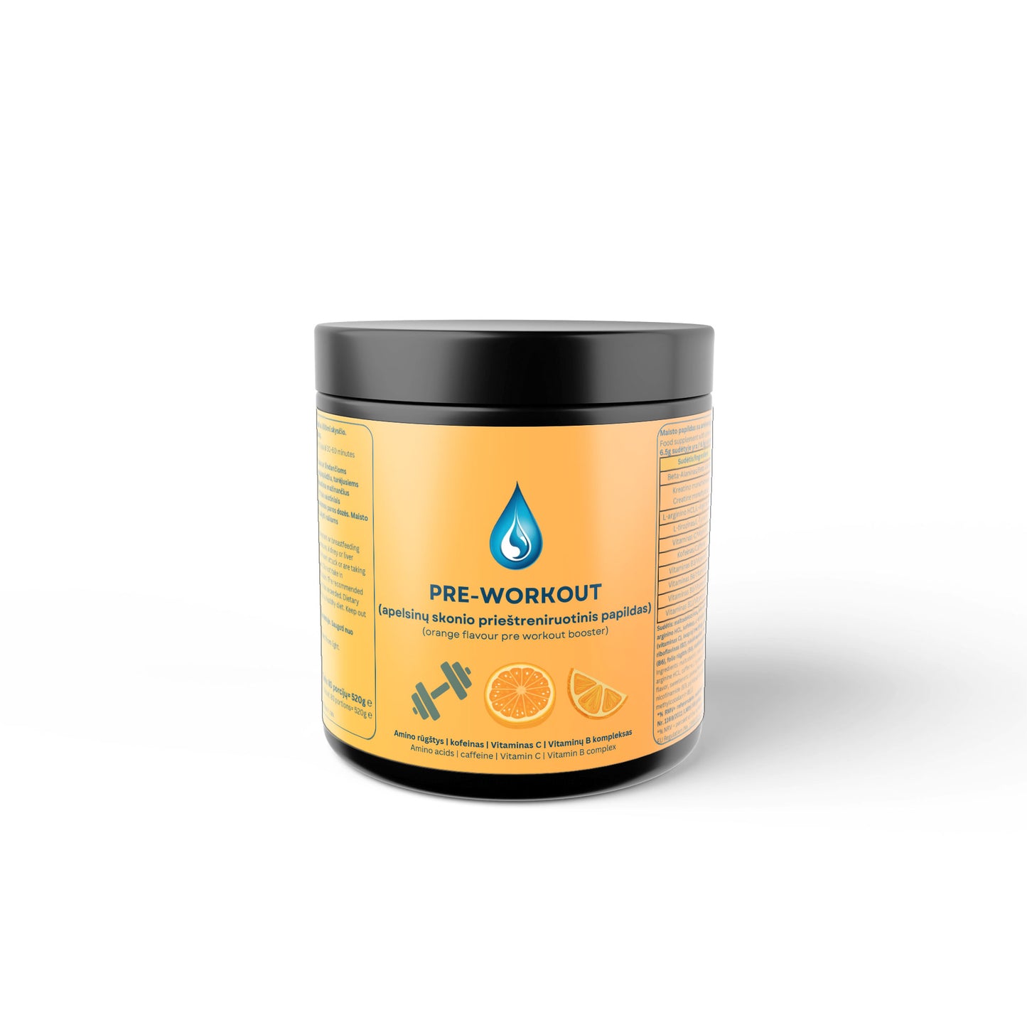 Pre-Workout Booster - Taste: Orange